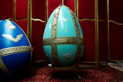 Easter egg, &quot;Faberge&quot; Turqoise/Green