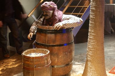 Arabian Robber in barrel
