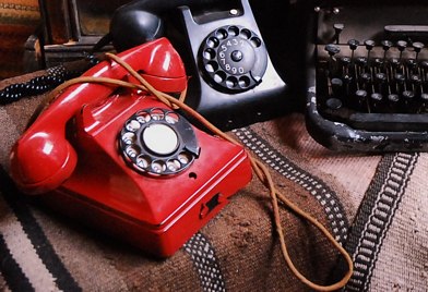 Telephone Dial, Red