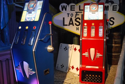 Jackpot,  Slot Machine, in Red or Blue 220v