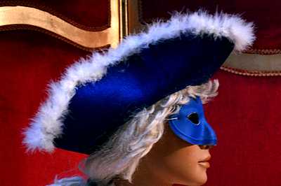 sale Venetian Hat, Velvet Bleu