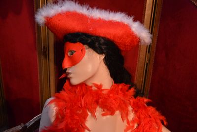 sale Venetian hat, Velvet Red
