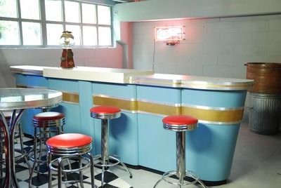 American Diner Bar, Desk, Extendable