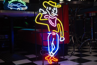 Neon Cowboy standing up 220v
