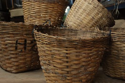 Basket in Bamboo, plain