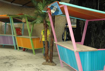 Bar Beach- in bright colours wth.Roof