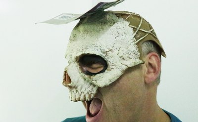 sale Half a Skull Latex-Mask