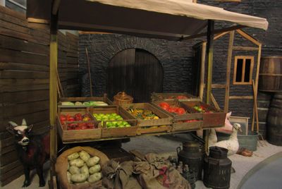 Market Stand, in Wood