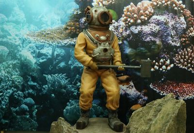Deep-sea Diver With Hammer