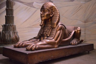 Sphinx on Floor Stone golden