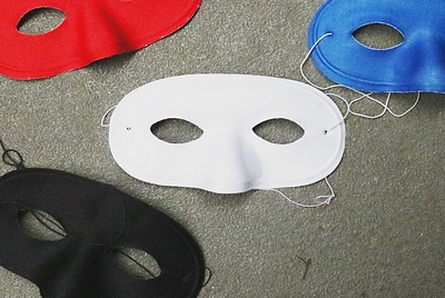 sale Mask Velvet Loop, White