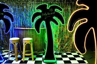 Palmtree Neonlight, Green