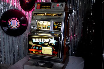 Jackpot, Slot Machine, Blue Star