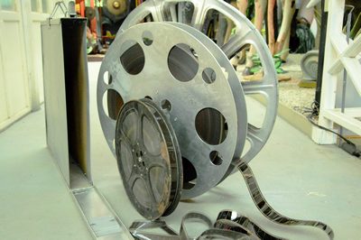 Set of three large Film Reels