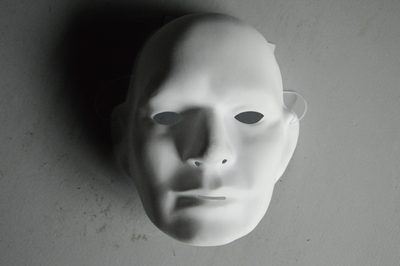 Sale Mask White &quot;Eyes Wide Shut&quot;