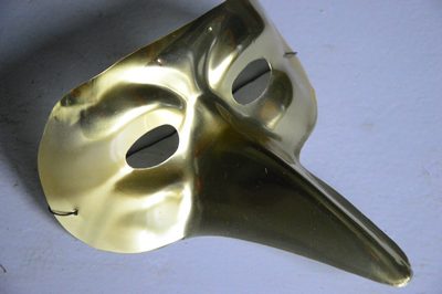 sale Mask with Long Nose  Gold