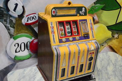 Jackpot, Slot Machine,&quot;Bold Siegel&quot;, antique