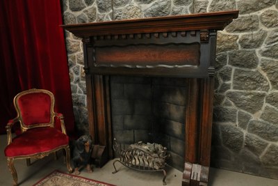 Fire-place, hearth, wood Large