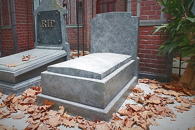 Grave,  in  Blue Stone,  Plain