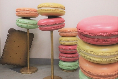 Two Macarons on a Post