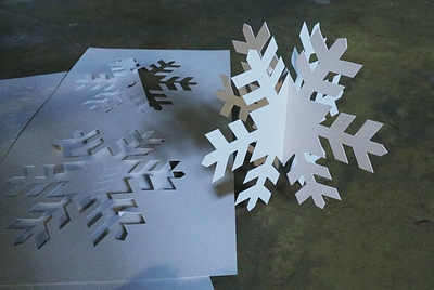 sale 12pieces   Snow Flake  Paper