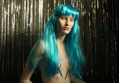sale Wig Mermaid long Aquamarine