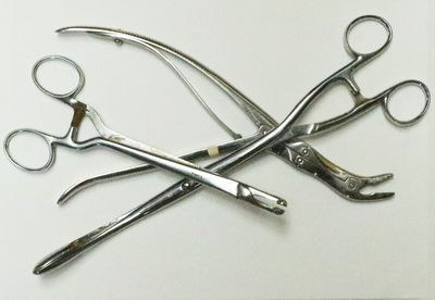 Three Surgery Forceps  / Pliers