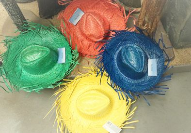 sale Hat Straw 4 colours ass.