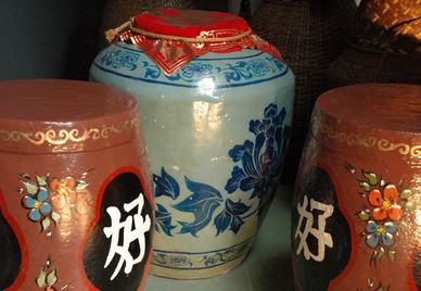 Chinese Vase, Blue