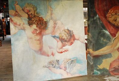 Painting, Angels and Cupids